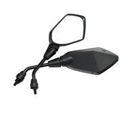 Espejo Retrovisor Moto 2 Espejos Retrovisores Para Motocicleta Para Coche Eléctrico Convexos Laterales De Fibra De Carbono De 8 Mm 10 Mm(8mm Screw)