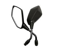 Espejo Retrovisor Moto 2 Unids/par Universal 8mm 10mm Motocicleta Scooter E-Bike Espejos Retrovisores Electromóvil Parte Trasera Espejo Convexo Antivibración(10mm carbon fibre)