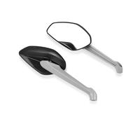 Espejo Retrovisor Moto Espejo Retrovisor Izquierdo Y Derecho Para Motocicleta Retrovisores Laterales Oscuros Para Diavel 14 Para Monster 821 1200 1200S 821 797 Retrovisores Moto(Silver)