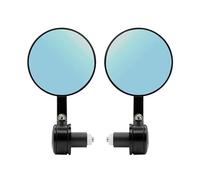 Espejo Retrovisor Moto Espejo Retrovisor Universal Redondo De 7/8/22 Mm para Manillar Motocicleta Estilo Retro Modificado Ángulo Completo Espejo Motocicleta