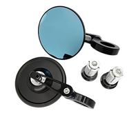 Espejo Retrovisor Moto Espejos Motocicleta Extremo Manillar Aluminio 7 8" 22mm Lateral Ajustable Retrovisor Bicicleta Calle Scooter Espejo Eléctrica Espejos Retrovisores Moto