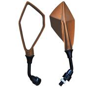 Espejo Retrovisor Moto Luz Prismática Universal Para Espejo Lateral De Motocicleta 10mm Popular Colorida Para Scooter Y Motocross Espejos Retrovisores Moto(Orange)