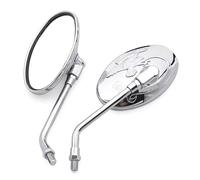 Espejo Retrovisor Moto Para Bicicleta De Calle Scooter E-bike Espejo Lateral Espejos Motocicleta Universal 8mm Ajustable ABS Espejos Retrovisores Moto