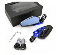 Espejo Retrovisor Moto para Kawasaki para Ninja para 650R para ER6F para ER6N 2 Espejos Retrovisores 7/8" 22 Mm para Motocicleta Cristal Azul Espejo Motocicleta(Blue)