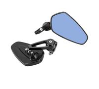 Espejo retrovisor motocicleta Espejos Retrovisores Laterales Motocicleta 7/8 "y 22mm Accesorios Universales Espejo Manillar Extremo Barra Scooter Espejos Motocicletas(Black-1)