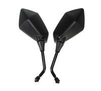 Espejo retrovisor motocicleta Espejos Universales Para Motocicleta De 8mm Y 10mm, Espejo Retrovisor Retro Negro Para Motor De Scooter Espejos Motocicletas(Black 8mm)