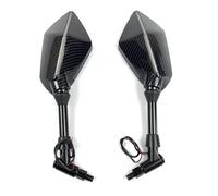 Espejo retrovisor Motocicleta para Espejo Retrovisor Convexo Motocicleta Scooter Bicicleta Eléctrica 8mm 10mm Espejo Motocicleta(Carbon-8mm)