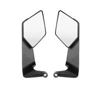 Espejo retrovisor motocicleta Para Espejo Retrovisor Motocicleta Ala Aerodinámica Universal Grande Visión Reflectante Desplazamientos Modelo Espejos Moto Lateral(Black)