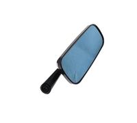 Espejo retrovisor motocicleta Para Espejo Retrovisor Motocicleta CNC Aluminio Universal Vidrio Azul Scooter Electrombile E-Bike Espejos Espejos Moto Lateral(1 pcs black)