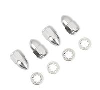 Espejo retrovisor motocicleta Para Espejos Retrovisores Electra Glide Road King Fat Boy Espejo Manillar Motocicleta 5/16 ″ -24 Kit Tuercas Bellotas Espejos Motocicletas(2 Pair Chrome)