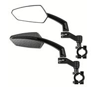 Espejo retrovisor motocicleta Para Espejos Retrovisores Universales Manillar Bicicleta Vidrio Seguridad Gran Angular Giratorio 360 ° Bicicletas Espejos Moto Lateral