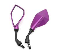 Espejo retrovisor Motocicleta para Espejos Retrovisores Universales para Motocicleta Gran Angular Ajustables Manillar De Bicicleta Flexibles Espejo Motocicleta(Purple)
