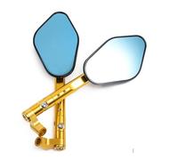 Espejo retrovisor Motocicleta para Kawasaki para Z650 para Z300 Z250 para Z125 Z 650 Z 300 Z 250 Z 125 Espejo Retrovisor Lateral Universal Motocicleta Espejo Motocicleta(Gold)