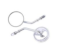 Espejo retrovisor motocicleta Para Softail Para Sportster 1200 883 Para Street Glide 1990-2020 Espejo Retrovisor Redondo Espejos Laterales Retro Trasero Espejos Motocicletas(Silver)