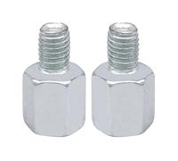 Espejo retrovisor motocicleta Para Universal Para M8 M10 2 Uds Adaptador Espejo Lateral Motocicleta Tornillo Visión Trasera Bicicleta Piezas Cambio Espejos Moto Lateral(Silver(M8-M10))