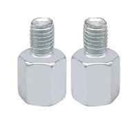 Espejo retrovisor motocicleta Para Universal Para M8 M10 2 Uds Adaptador Espejo Lateral Motocicleta Tornillo Visión Trasera Bicicleta Piezas Cambio Espejos Motocicletas(Silver(M10-M8))