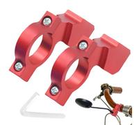 Espejo retrovisor motocicleta soporte 2 piezas aluminio abrazadera | Accesorios para manillar de motocicleta para bicicleta, moto, moto, scooter, ciclismo, senderismo, seguridad, seguridad