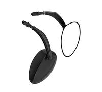 Espejo Retrovisor Ovalado De Aluminio Negro para Motocicleta para Harley Sportster 1200883 Dyna Street Bob