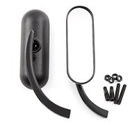 Espejo retrovisor ovalado para motocicleta con tornillos de 8 mm y 10 mm, color negro, retro, para Touring Cafe Racer, Roller Cruiser Sportster XL883 1200 48 72