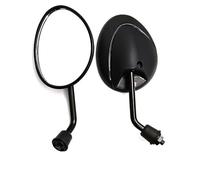 Espejo Retrovisor Ovalado Universal Titanio Quemado para Motocicleta 8 Mm 10 para R1200R R1200GS F800GS G310R F650GS F700GS F800R G450X