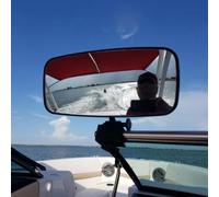 Espejo retrovisor para barcos, universa-l espejo retrovisor para deportes acuáticos, espejo convexo de surf, gran vista trasera de esquí acuático, espejo de sujeción para barco para una visión clara