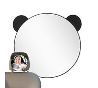 Espejo retrovisor para bebé con diseño de orejas de oso, para asientos de bebé orientados hacia atrás, a prueba de roturas y ajustable, accesorios para viajes y