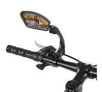 Espejo Retrovisor para Bicicleta 180° Ajustable - Montaje Universal en Manillar Izquierdo/Derecho, Vista Trasera de Seguridad para Bicicletas de Carretera, Montaña y E-Bikes, Diseño Giratorio y Durable