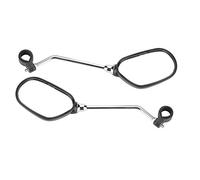 Espejo retrovisor para bicicleta, ajustable, resistente, duradero, de 360 grados, con reflector de seguridad para manillar de bicicleta de montaña, 22,2 mm de diámetro, 1 par de