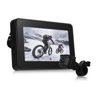 Espejo retrovisor para bicicleta con cámara de visión trasera, 8 LED, 150, 1080p.