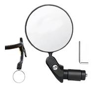 Espejo retrovisor para bicicleta, lente convexa ajustable a 360 grados - Espejos ajustables de ángulo completo para manillares - Para bicicleta de montaña, bicicleta de carretera, scooter, ciclismo y