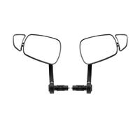 Espejo retrovisor para bicicleta - Óptica de reflexión gran angular para ciclismo urbano | Vástago de metal inoxidable con rótula pivotante y vidrio antideslumbrante para viajeros callejeros, corredor