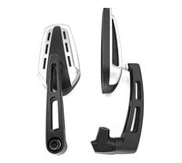 Espejo Retrovisor para Bicicleta, Transparente, De Amplio Campo Visión, Ajustable para Manillar (Izquierdo Y Derecho)(D)
