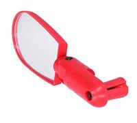 Espejo retrovisor para bicicleta, universal giratorio 360 ° Espejo retrovisor para bicicleta Espejo retrovisor para manillar Extremo de barra Espejo para bicicleta Espejos(rojo)