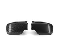 espejo retrovisor Para BMW E46 316i 318i 325i 328i 330i 4 puertas 2 piezas Cubiertas de espejo retrovisor Tapas cubierta lateral Negro(Carbon Fiber Look)