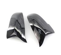 espejo retrovisor Para BMW Serie 5 6 7 F10 F11 F18 GT 5GT F07 F06 F12 F13 L 01 y F02 Tapa de cubierta espejo retrovisor lateral fibra carbono(Negro)
