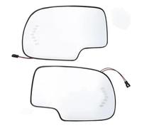 Espejo retrovisor Para Chevy 2003-2007 Espejo Retrovisor Puerta Lateral Del Conductor Luz Señal Giro Calentada Vista Trasera Retrovisor Exterior(A pair)