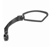 Espejo retrovisor para manillar de bicicleta, espejo retrovisor ajustable de 360 grados con reflector de luz para bicicletas de montaña y carretera, negro, 11,2 x 4,2 cm (Espejo retrovisor derecho