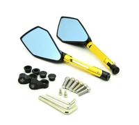 Espejo Retrovisor Para Manillar De Motocicleta De 7/8 "y 22mm Para YZF R1 R3 R6 R25 JOG TMAX 500 530 YBR 125(Gold)