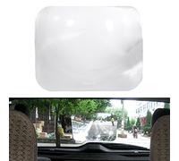 Espejo retrovisor para marcha atrás con lente gran angular de 20 x 25,5 cm, PVC flexible y resistente, fácil instalación agua, visión ampliada sin distorsión, 365 días