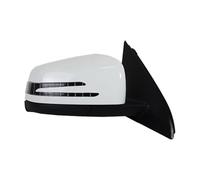 Espejo Retrovisor Para Mercedes Para Benz Clase A W176 2012-2018 Conjunto Espejo Retrovisor Coche Calefacción Señal Giro Plegable Eléctrica(Blanco Derecha)