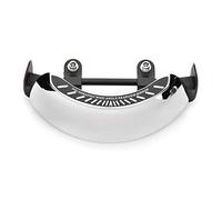 Espejo Retrovisor para Motocicleta 180 Ultra Gran Angular Soporte Central para Parabrisas Espejo Retrovisor de Seguridad Cromado Espejo Lateral de Punto Ciego Universal para Motocicleta