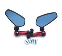Espejo Retrovisor Para Motocicleta, Espejo Convexo Antideslumbrante Azul Para Ducati EVO/Dark 1100 1200/S Para Monster 1200 S Stripe(rojo)