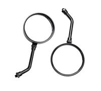 Espejo retrovisor para Motocicleta Espejos retrovisores para Motocicleta 8/10MM para Aprilia para Pegaso 650 SR 50 para Tuono para Kawasaki ER6 ER6F Cromado-Poste Largo (Negro-Poste Corto)