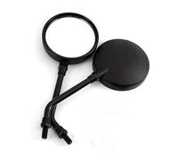 Espejo retrovisor para Motocicleta Espejos retrovisores para Motocicleta 8/10MM para Aprilia para Pegaso 650 SR 50 para Tuono para Kawasaki ER6 ER6F Cromado-Poste Largo (Negro-Poste Largo)