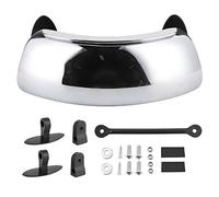 Espejo Retrovisor para Motocicleta, Montaje de Pantalla de Viento Ajustable de Gran Angular de 180 Grados Eliminación de Puntos Ciegos