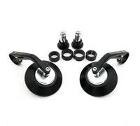 Espejo Retrovisor Para Motocicleta, Negro, 7/8", Redondo, CNC, Piezas De Carreras, Lateral Para, Extremo Barra