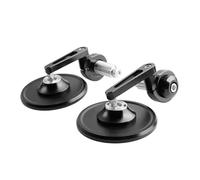 Espejo retrovisor para Motocicleta, Plegable en ángulo, con Manillar de Marcha atrás y Extremos de Manillar, Espejos Laterales para Harley Sportster S 1250 Nightster 975(Black)