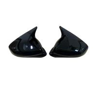 Espejo Retrovisor para Seat para Leon MK4 para Cupra 2020-2025 FR ST Par Tapas Embellecedoras Espejo Retrovisor Lateral Cubiertas Repuesto(Glossy Black)