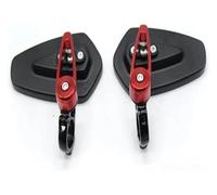 Espejo Retrovisor Para YAMAHA Para TMAX 500 530 Para TMAX500 YZF R15 XT660 XRZ 1 Par Universal Motocicleta Aluminio Espejos Manillar Retrovisores Moto(rojo)