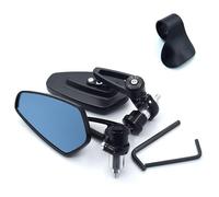 Espejo Retrovisor Para YAMAHA YZF R125 R15 R25 Para MT07 Para MT-09 FZ07 Universal Motocicleta Retrovisores Espejos 22 Mm 7/8" Retrovisores Moto(Negro)